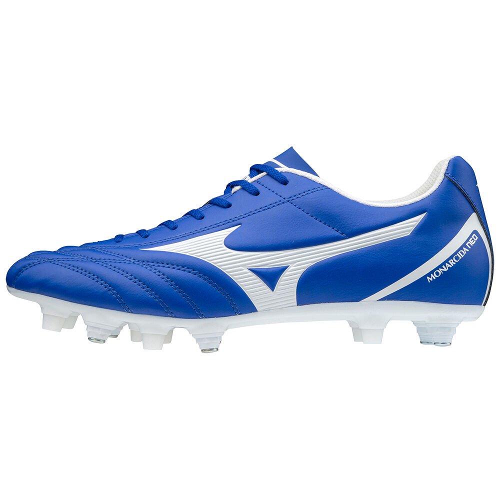 Men's Mizuno Football Boots Blue/White Monarcida Neo Select Mix Shoes - P1GC202501